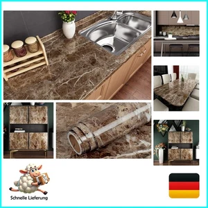 40CMX10.05M Marmor Klebefolie Selbstklebende Folie Für Arbeitsplatte Küche Ti... - Bild 1 von 10