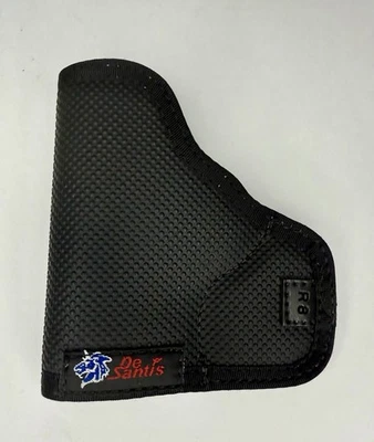 De Santis Nemesis Pocket Holster Small Caliber Black Ambidextrous 4” - Image 1 of 4