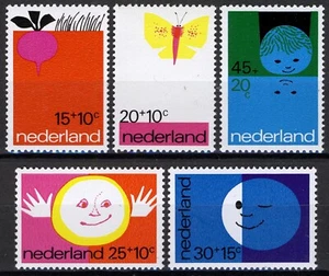 Países Bajos 1971, Para los Niños Surtax Set MNH, Mi 969-73 - Imagen 1 de 1
