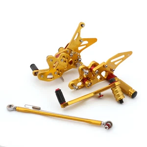 Racing Footrest Rearsets Rear Set Foot pegs Fit For Suzuki GSXR 600/750 11-19 CA - Picture 1 of 3