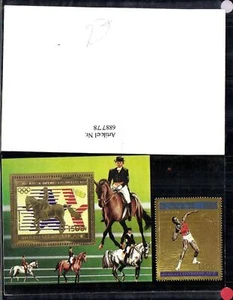 688778 Tiere Pferd Briefmarke Olympia Reitsport - Bild 1 von 1