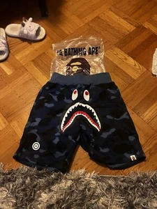 A Bathing Ape Shorts Size L Drawstring World Gone Mad * THEY RUN SMALLER - Picture 1 of 2