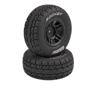Louise LR-3154BTR SC-ROCKET 1/10 Short Course & Rally Tires on Black Wheels - Bild 1 von 1