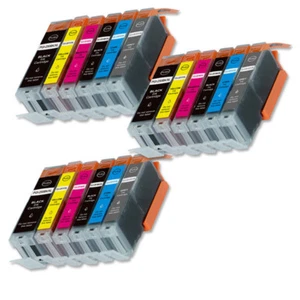 18 PK Ink Cartridges Set + LED chip for PGI 250 CLI 251 Series MG7100 MG7500 - Picture 1 of 1