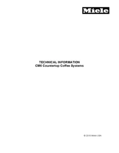 PAPEL MANUAL DE REPARACIÓN MIELE CM6350 Y PDF - Imagen 1 de 1