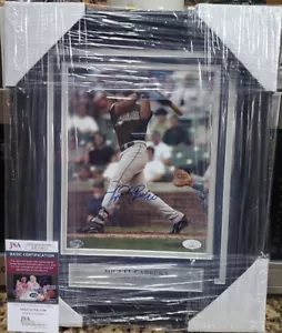 NICE FRAMED Marlins Miguel Cabrera 8x10 Autographed Photo WS Rookie Auto JSA COA - Picture 1 of 4