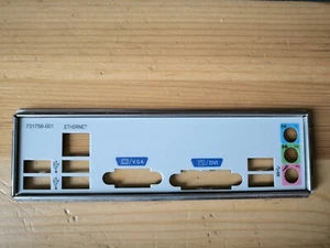 HP IPM87 731756-001 MASCHERINA I/O SHIELD BACKPLATE SCHEDA MADRE - Photo 1/1