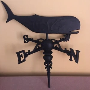 60er Jahre Syroco Kunststoff Poly Wal Wetterfahne Wandaufsteller - Bild 1 von 7