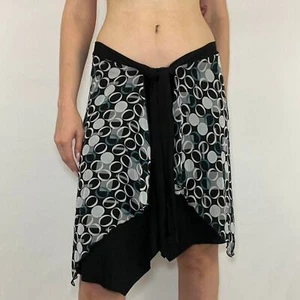 NWT Heart Soul Women's M deadstock Y2k Skirt Flowy Geometric Print - Picture 1 of 5
