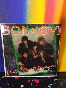 Bon Jovi Livin' on a Prayer 1980s Carnival Prize Mirror by Custom Images - Picture 1 of 3