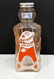 Orbit Admiral Orange Galaxy Syrup Bottle and Coin Bank 1950s Vintage Nice - Picture 1 of 6