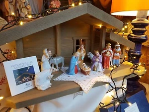 Original HUTSCHENREUTHER Weihnachts Krippe mit 11 Figuren OVP Komplett Top  - Bild 1 von 24