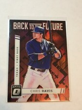 F57284  2016 Donruss Optic Back to the Future Red #BF5 Chris Davis /99 RANGERS