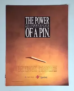 1994 Sprint Communications Magazine Print Ad - The Power Of A Pin - Picture 1 of 3