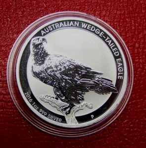 2016 Australian Wedge-Tailed Eagle 1 oz..999 Silver Coin in Mint Capsule - Picture 1 of 4
