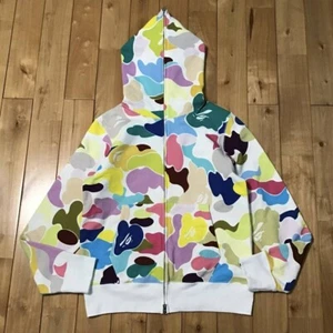 Giant Multi Camo Full Zip Hoodie S Size A Bathing Ape Bape Zoom Used From JPN - Picture 1 of 6