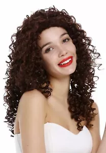 Perücke Damen lang Lockenpracht extrem lockig voluminös Locken Braun Blond - Bild 1 von 6