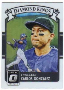 2016 Panini Donruss Optic Chrome Diamond Kings #9 Carlos Gonzalez Rockies - Picture 1 of 1