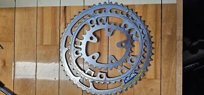 Vintage Shimano Biopace Chainring Set 600 Ring Sprocket Triple 58 42 28 - Image 1 of 4