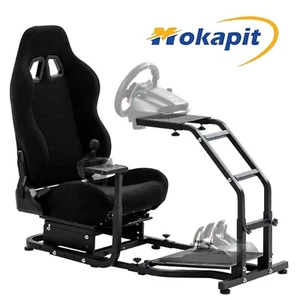 Mokapit Simulador de bicicleta de carretera realista cabina con asiento adecuado para Thrustmaster - Imagen 1 de 7