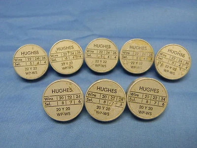 (8) Posicionadores de herramientas de crimpado de pasador y zócalo DMC Daniels Hughes 20-Y-20 WP-WS P6 P12 Foto 1 de 4