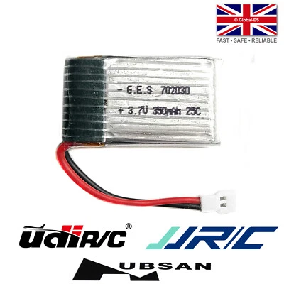 G.E.S Hubsan H107/JJRC H6C/UDI RC Batteria drone 25C - 3,7V 350mAh LiPo - 702030