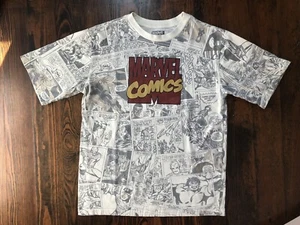 Marvel Comics Boys T Shirt Comic Print Size L 14 - Picture 1 of 8