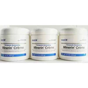 Major Minerin Creme Dry Skin Relief (Compare to Eucerin) 16 oz -3 Pack - Picture 1 of 3