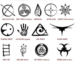 The 100 Vinyl Decal Sticker Grounders Floukru Sankru Azgeda Skaikru Trikru Sky - Picture 1 of 16