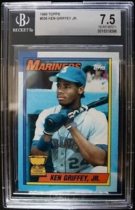 1990 Topps Ken Griffey Jr #336 ERROR BLOOD ELBOW - Picture 1 of 2