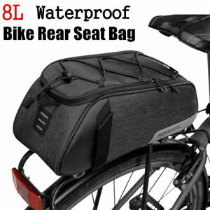 Roswheel Bike Rear Carrier Bag Waterproof Bicycle Rack Pack Bag Trunk Pannier 8L