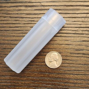 5 Guardhouse Nickle Stackable Square Plastic Coin Tubes With Snap-Tight Lid - Picture 1 of 2