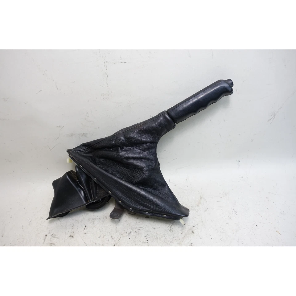 88-95 BMW E32 7-Series E34 alavanca de estacionamento freio de mão de emergência couro preto fabricante de equipamento original - Imagem 1 de 4