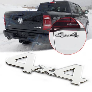 Chrome 4x4 Letter Rear Trunk Emblem Badge Sticker For Dodge Ram 1500 2500 3500 - Bild 1 von 12