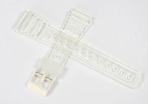 GENUINE CASIO F-91WS-7 CLEAR WATCH STRAP 18MM FITS ALL F91 F-91 W59 SEE THROUGH - Picture 1 of 5