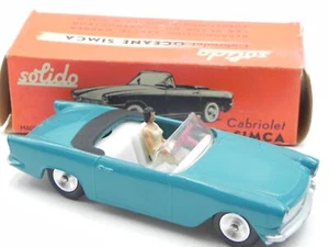 Solido Simca Oceane Cabriolet Turquoise 110 Vintage Diecast Auto 1/43 - Picture 1 of 9