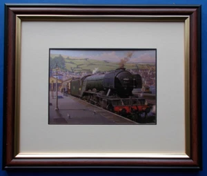 LNER - THE FLYING SCOTSMAN AT KINGSWEAR FRAMED - Photo 1/1
