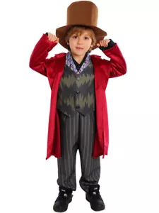 Disfraz de Charlie y la fábrica de chocolate Willy Wonka Cosplay para niños - Imagen 1 de 6