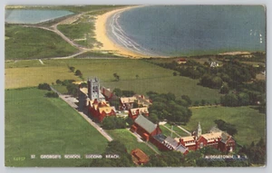Postcard St. George's School, Second Beach, Middletown Rhode Island - Picture 1 of 2
