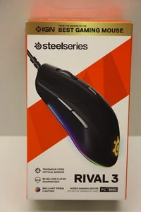 SteelSeries Rival 3 Gaming-Maus  Schwarz Neu / OVP - Bild 1 von 3