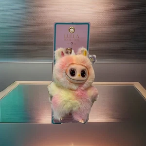 LULLA COLLECTION Little Monster Plush Backpack / Bag Charm Key Fob Tie Dye Color - Picture 1 of 6
