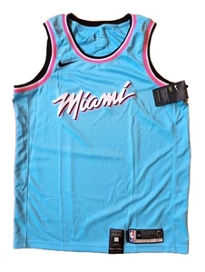 NEU Nike Miami Heat VICE CITY Swingman Jersey Trikot NBA türkis blau 48 L - Picture 1 of 5