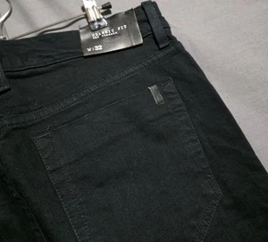 Jeans Joes uomo 34x34 vestibilità classica gamba dritta nero denim elasticizzato made in USA - Foto 1 di 5