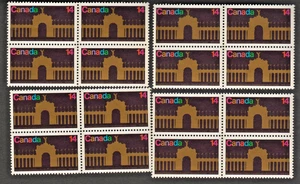 Canada #767 Four 2x2 Blocks "C.N.E. Centennial-Princes' Gates" 14¢ Stamps OG MNH - Picture 1 of 2