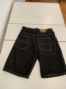 Pantalones Cortos Southpole 38 Negros Sueltos Rojo Pestaña Patinador Streetwear Retro - Imagen 1 de 10