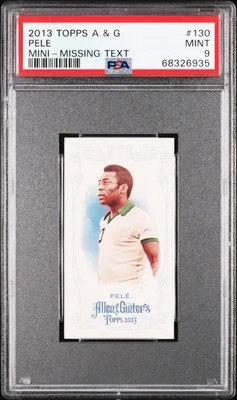 2013 Topps Allen & Ginter #130 Pele Mini-Missing Text PSA 9 - Image 1 of 2