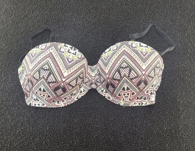 Victoria Secret Push Up Multiway Bra 32D Satin Padded Convertible Underwire - Imagem 1 de 4