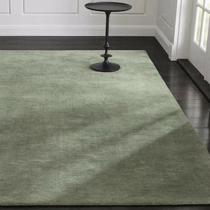 Green Hand Tufted Woolen Handmade Carpets For Bedroom Livingroom Modern - Picture 1 of 3