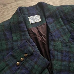 Blazer Pendleton Mujer De Colección 18 Verde Azul Tartán Lana Escocesa Doble Pecho EE. UU. - Imagen 1 de 13