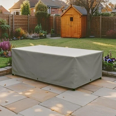 HOME SOURCE 170cm Large Outdoor Furniture Patio Rattan Cover Waterproof & UV Resistant